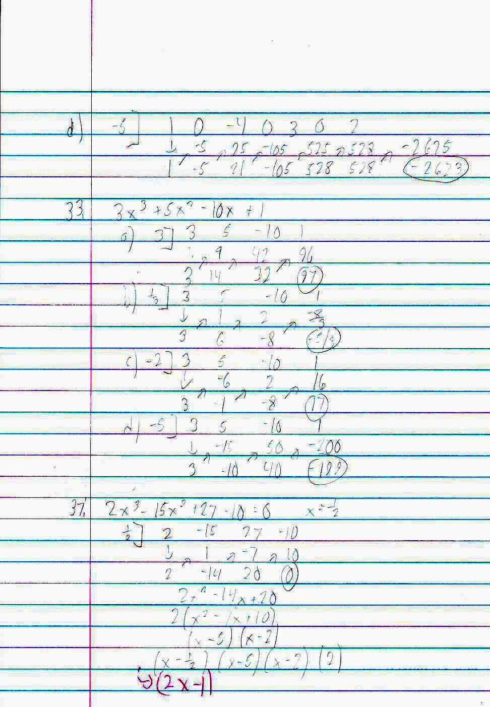 File:PreCalc 2.3 Day 2 Homework Page 2 Real Zero of Polynomial Functions.JPG