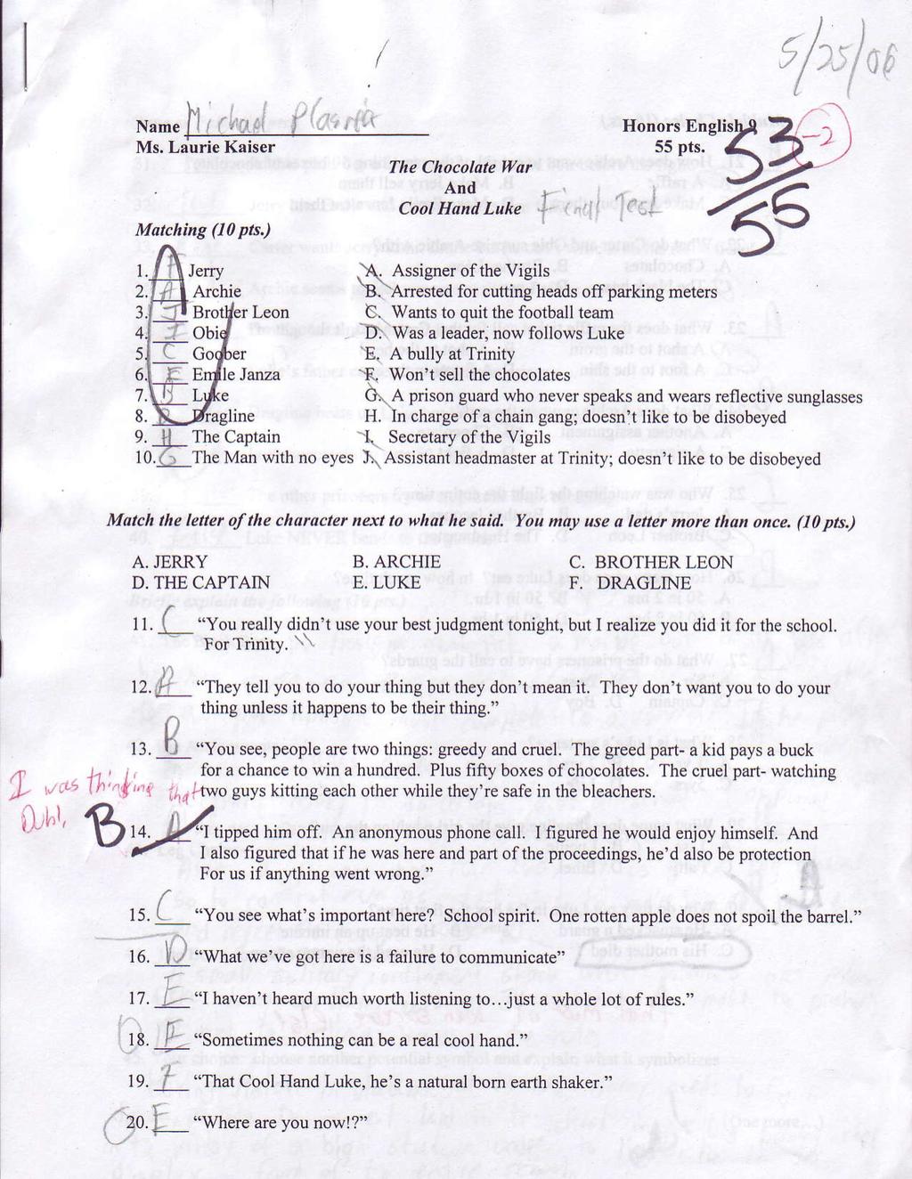 File:Chocolate War Final and Cool Hand Luke Quiz.pdf