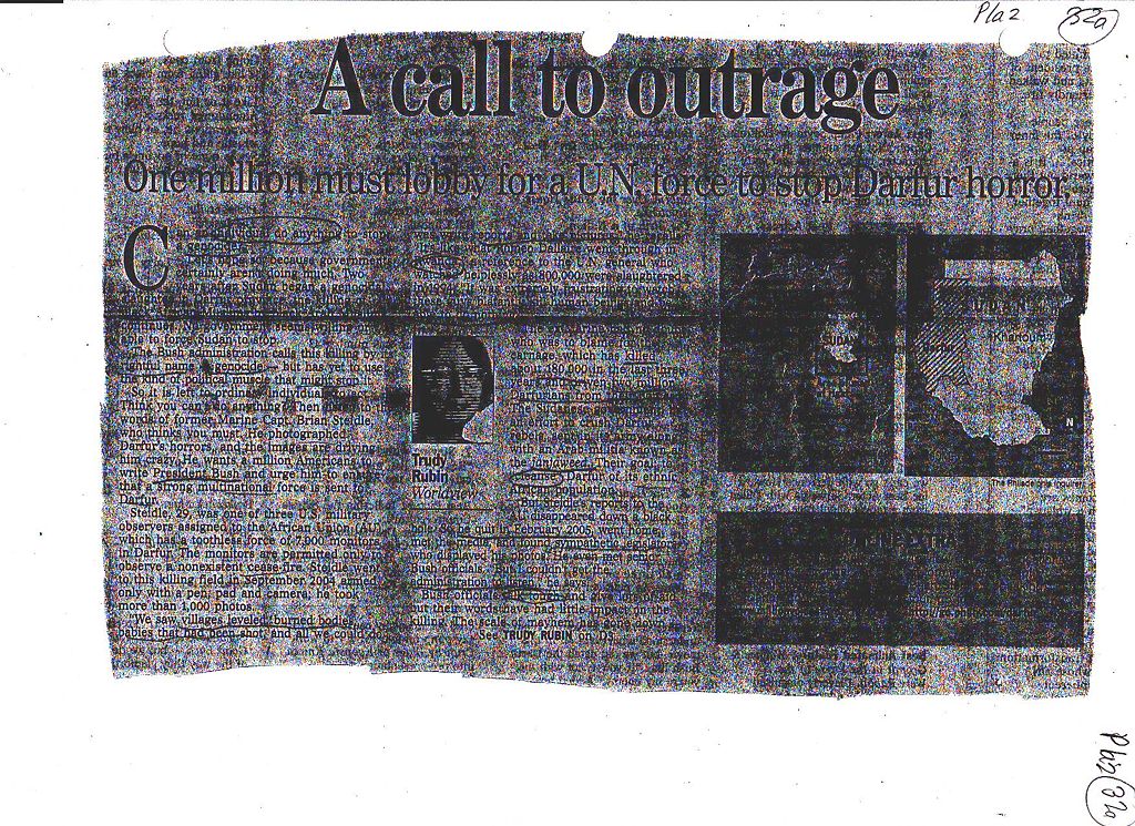 File:Darfur Call to Action Article Page 1.JPG