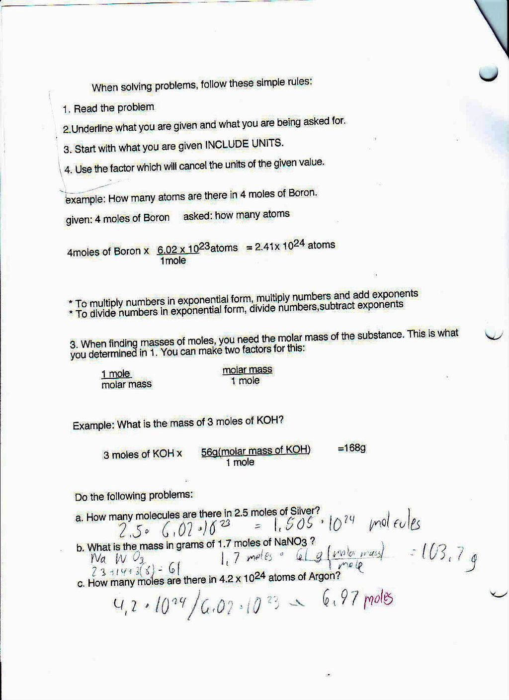 File:Mole Calculations Made Easy Packet Page 2.JPG