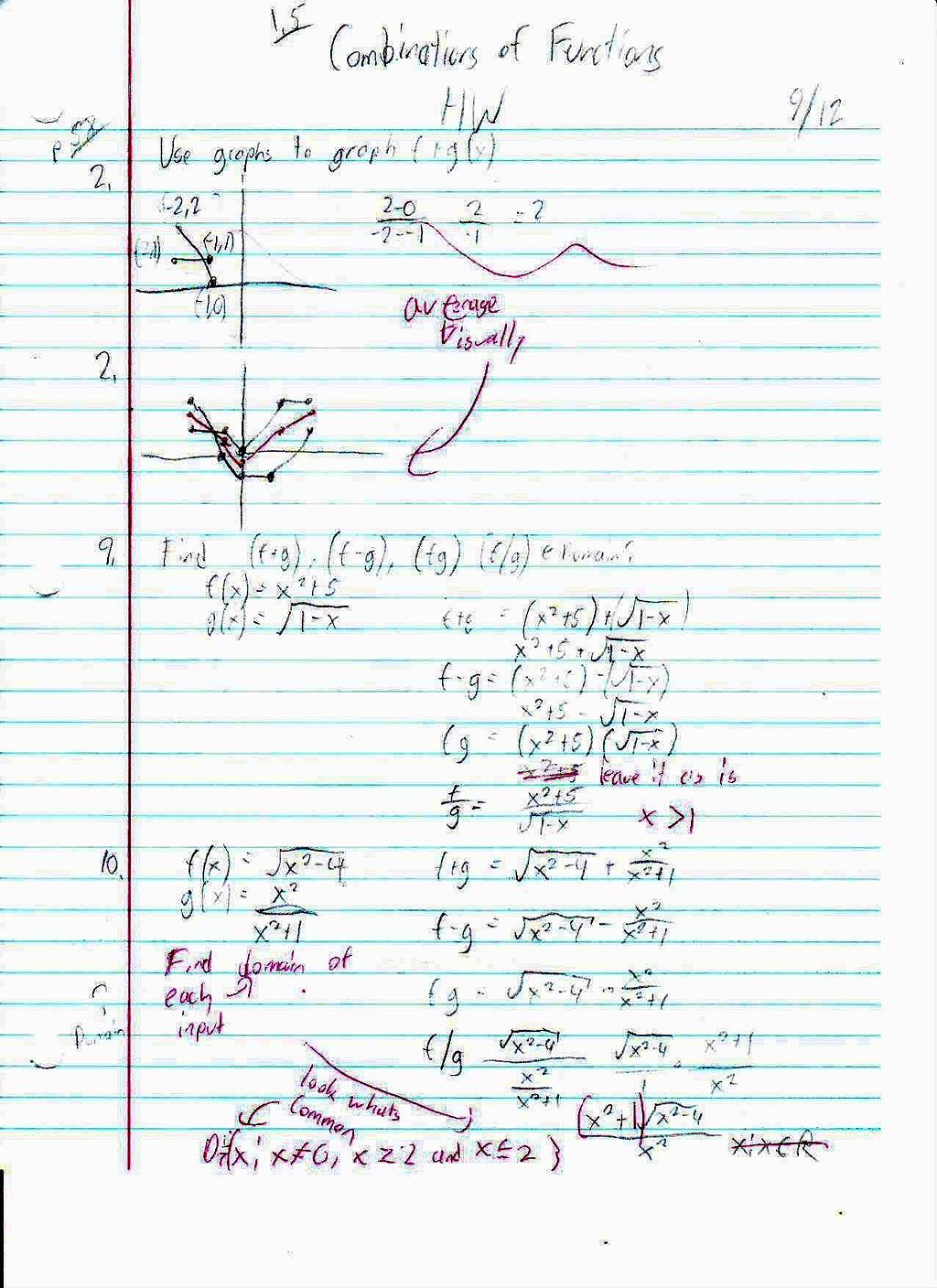 File:PreCalc 1.5 Homework Page 1 Combination of Functions.JPG