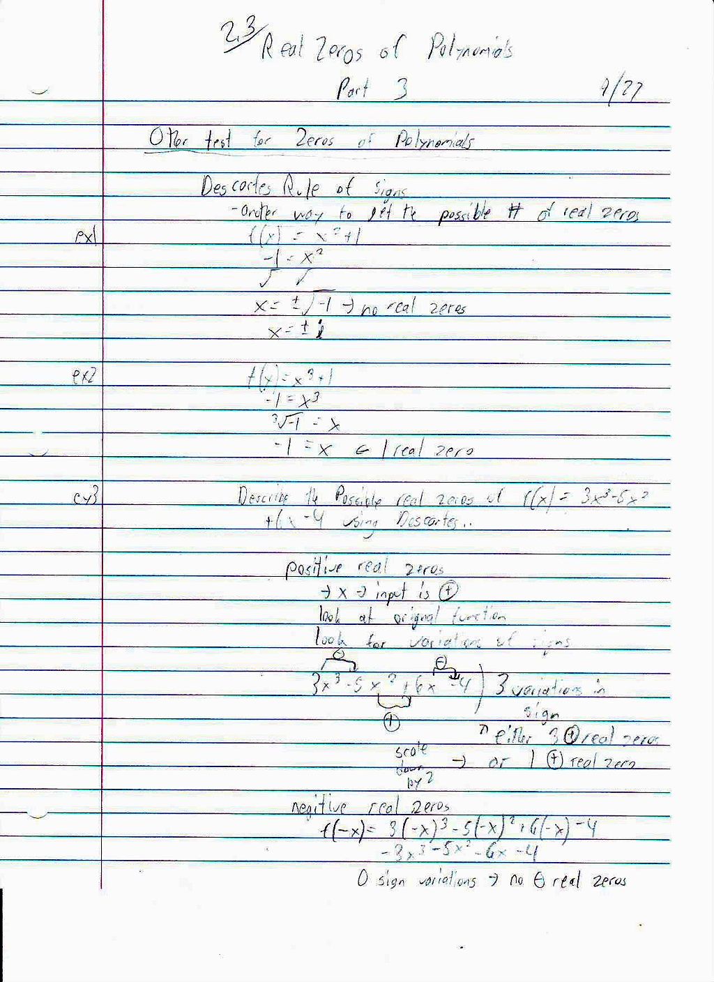 File:PreCalc 2.3 Day 3 Notes Page 1 Real Zero of Polynomial Functions.JPG
