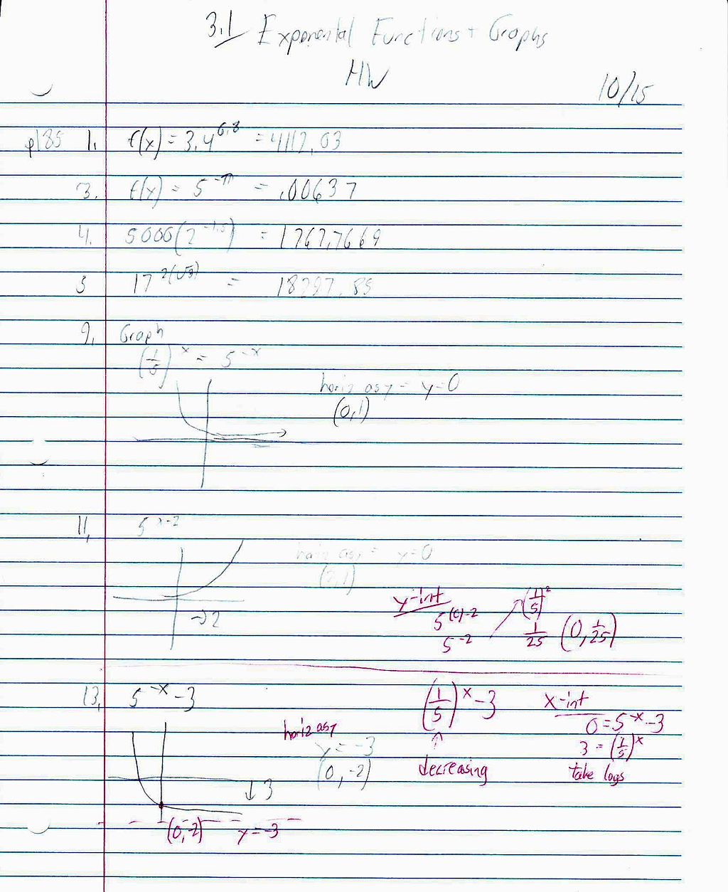 File:PreCalc 3.1 Expontential Functions and their Graphs HW Page 1.JPG